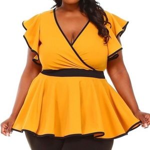 Ruffle Trim Body Top